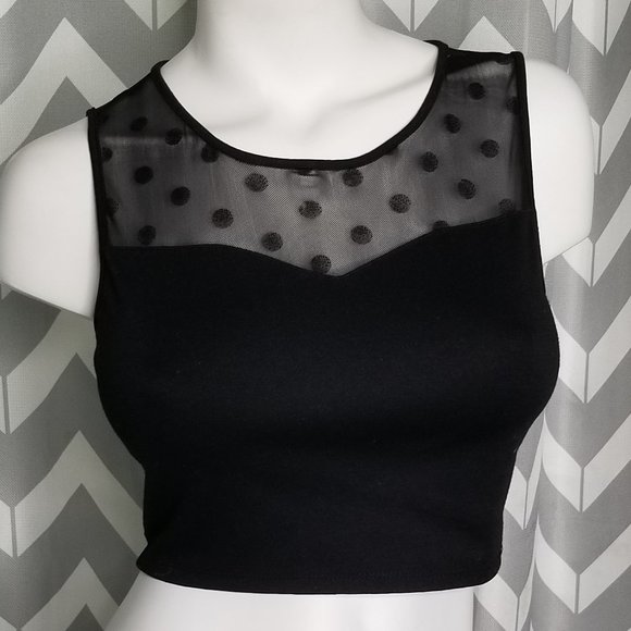 American Apparel Tops - AMERICAN APPAREL black crop top